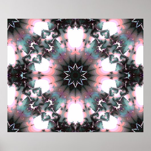 Gothic Frozen Winter Spider Web Poster (Voorkant)