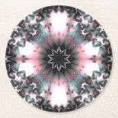 Gothic Frozen Winter Spider Web Ronde Kartonnen Onderzetter (Voorkant)