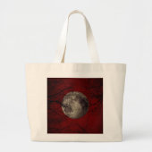 Gothic Full Moon met slingerende bomen Grote Tote Bag (Voorkant)