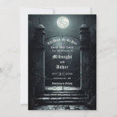 Gothic Full Moon Save the Date (Voorkant)