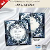 GOTHIC FULLMOON HANDFASTING UITNODIGINGEN CELTIC