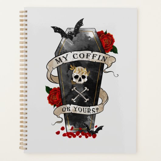 Gothic Funny Coffin Planner (Voorkant)