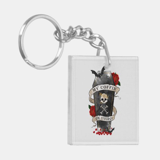 Gothic Funny Coffin Sleutelhanger (Voorkant Links)