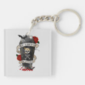 Gothic Funny Coffin Sleutelhanger (Achterkant)