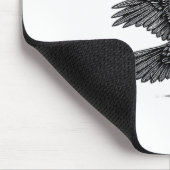 Gothic Funny F Caw F Crow Aesthetic Casual Look Muismat (Hoek)