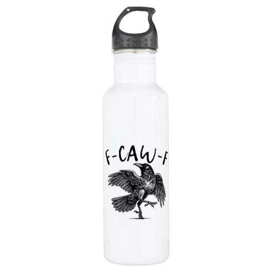 Gothic Funny F Caw F Crow Aesthetic Casual Look Waterfles (Voorkant)