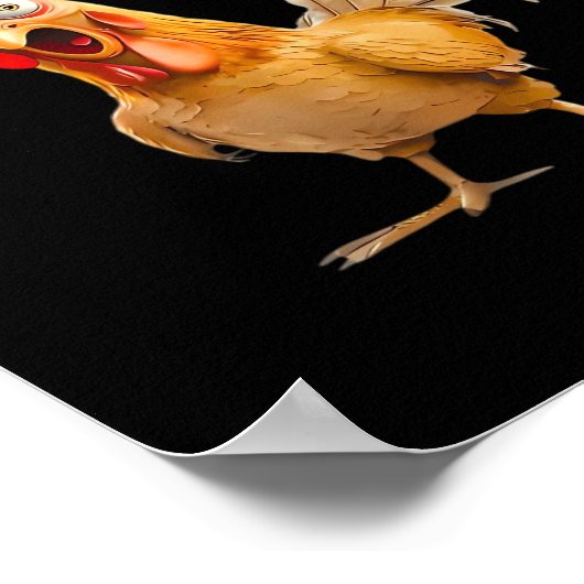 Gothic Funny Humor Crow F-Caw-F Poster (Hoek)