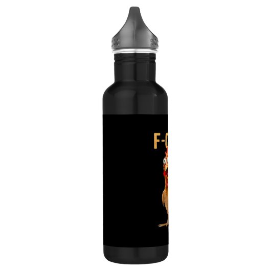 Gothic Funny Humor Crow F-Caw-F Waterfles (Links)