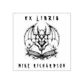 Gothic Gargoyle Bewakingsboek Horror Ex Libris Rubberstempel (Afrduk)