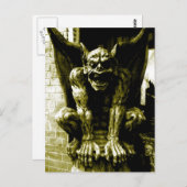 Gothic Gargoyle Briefkaart (Voorkant / Achterkant)