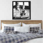 Gothic Gargoyle Canvas Afdruk (Insitu (Slaapkamer))