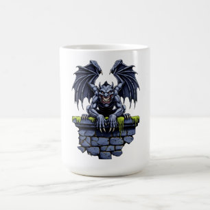 Gothic Gargoyle: een bewaker van de nacht Koffiemok