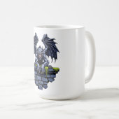 Gothic Gargoyle: een bewaker van de nacht Koffiemok (Voorkant rechts)