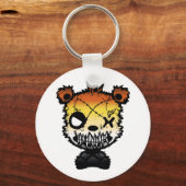 Gothic gay Beer pride vlag gekleurd Beer Sleutelhanger (Voorkant)