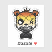 Gothic gay Beer pride vlag gekleurd Beer Sticker (Vel)