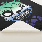 Gothic Gay MLM Pride Vlaggekleurd Beer Sherpa Deken (3/4)