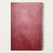 Gothic Gebroken hart op achtergrond rode grunge Planner (Achterkant)