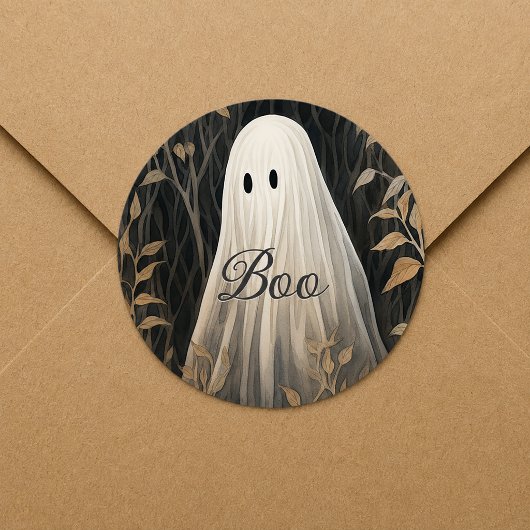 Gothic Geest Halloween Ronde Sticker