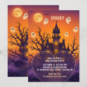 Gothic Geheime Huis Halloween Feest Uitnodiging (Voorkant / Achterkant)