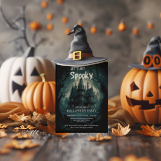 Gothic Geheime Huis Halloween Kostuumfeest Kaart