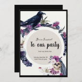 Gothic geïnspireerd Party Invitation Kaart (Voorkant / Achterkant)