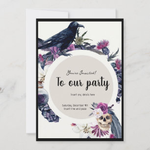 Gothic geïnspireerd Party Invitation Kaart