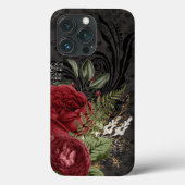 Gothic Geïnspireerd rood en zwart Roos Case-Mate iPhone Case (Achterkant)