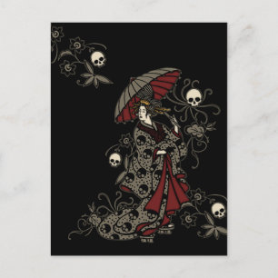 Gothic Geisha Briefkaart