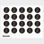 Gothic Geisha Ronde Sticker (Vel)