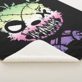 Gothic Genderfae Pride Vlaggekleurd Beer Sherpa Deken (3/4)