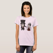 Gothic gewoon getrouwd t-shirt (Voorkant volledig)