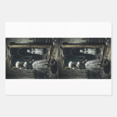 Gothic ghost doll in a cursed mirror - Decoupage  Inpakpapier Vel (Voorkant 3)