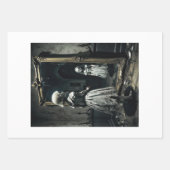 Gothic ghost doll in a cursed mirror - Decoupage  Inpakpapier Vel (Voorkant 2)