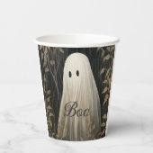 Gothic Ghost Halloween Papieren Bekers (Achterkant)
