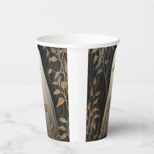 Gothic Ghost Halloween Papieren Bekers (Rechts)