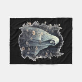 Gothic Ghost In The Forest  Bloemgeest Ha Fleece Deken (Voorkant (Horizontaal))