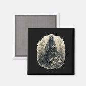 Gothic Ghost In The Forest Bloemgeest Ha Magneet (Voorkant / Achterkant)