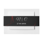 Gothic Ghosts Rood Zwart - Dark Moody Halloween Uitnodigingen Wikkel (Voorkant Voorbeeld)