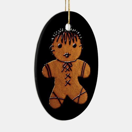 Gothic Gingerbrood Cookie Keramisch Ornament (Rechts)