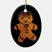 Gothic Gingerbrood Cookie Keramisch Ornament (Voorkant)
