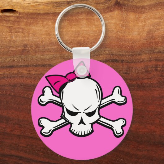 Gothic girale schedel - sleutelhanger (Voorkant)