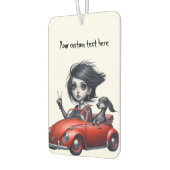 Gothic Girl and Dachshund Luchtverfrisser (Links)