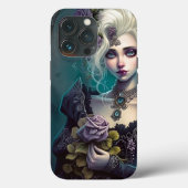 Gothic Girl Art iPhone hoesjes (Achterkant)