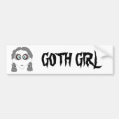 Gothic Girl Bumpersticker (Voorkant)