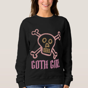 GOTHIC GIRL-dames Skull GOTHIC Black T-shirts