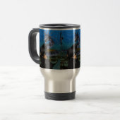 Gothic Girl en Dragon Travel Mug Reisbeker (Voorkant links)