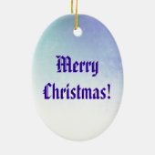 Gothic Girl Merry-kerstversiering Keramisch Ornament (Achterkant)