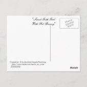 Gothic Girl met Bunny Briefkaart (Achterkant)