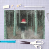 Gothic Girl Modern Black Red Forest Tissuepapier (Craft)