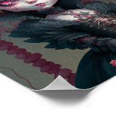 Gothic Girl Pink Black Creepy Cute Poster (Hoek)